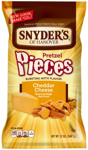 Miniatura 7 de Snyder's of Hanover Piezas de pretzel, queso cheddar, 2.25 onzas, paquete de 12