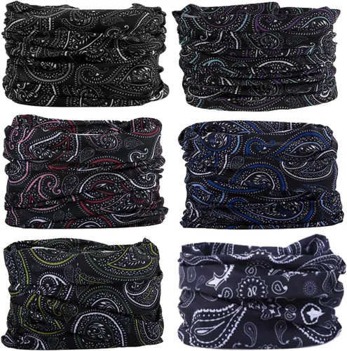 Miniatura 19 de Polaina para el cuello Máscara Bufanda para la cara Bandana Cobertura de tubo Tocado Pasamontañas Diadema Envoltura para la cabeza para hombres