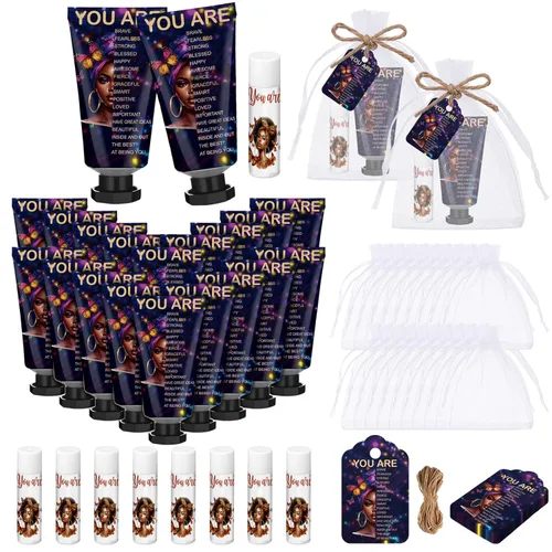 24 juegos de regalos de graduación cristiana, crema de manos y bálsamo labial a granel, regalos de agradecimiento para profesores, versículo de la