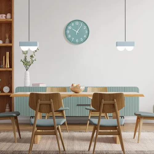 Miniatura 4 de HZDHCLH Reloj de pared de cuarzo moderno, funciona con pilas, 12 pulgadas, silencioso, sin tictac, números 3D, reloj redondo para pared, reloj