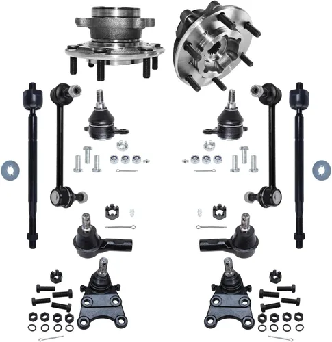 Miniatura 153 de Detroit Axle - Kit de nudillos de dirección delantera izquierda para Ford Edge Lincoln MKX 07-10, cojinete de rueda del lado del conductor, nudillo