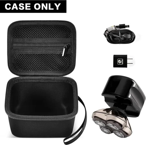 Miniatura 4 de ANKHOH Funda compatible con Skull Shaver Electric Pitbull Pro Razor, rotativa de viaje duro, afeitadoras de cabeza para hombres, bolsa de Negro