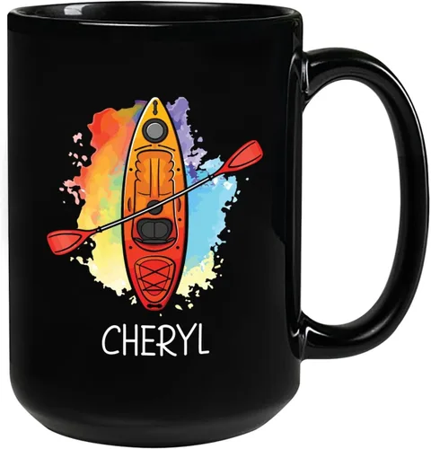 Miniatura 22 de Taza de café de fútbol americano con nombre personalizado, regalo de fútbol personalizado, porcelana negra 11oz y 15oz