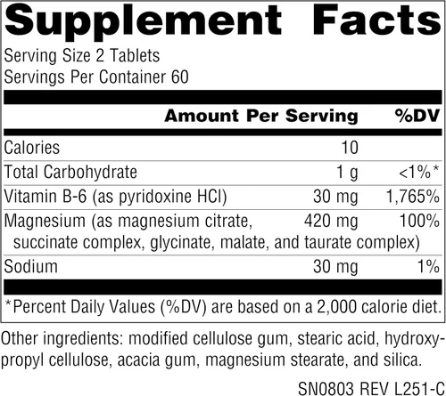 Miniatura 2 de Source Naturals Ultra-Mag, magnesio biodisponible 5 en 1 - Relaja los músculos y calma los nervios* - 120 tabletas veganas