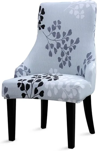 Miniatura 14 de Liykimt Funda elástica para silla lateral con respaldo de ala - Funda para silla de acento con brazo, lavable, silla de comedor tapizada con brazo