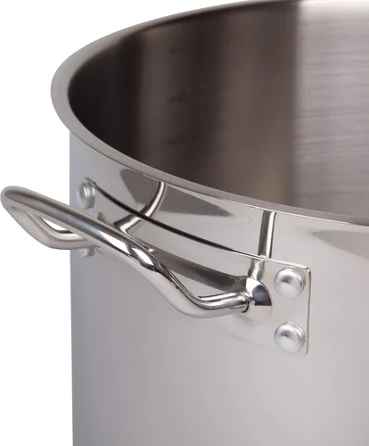 Miniatura 7 de Camerons Olla de 20 cuartos de galón con tapa, olla de acero inoxidable de tres capas de grado profesional 18/10 – Olla de grado comercial