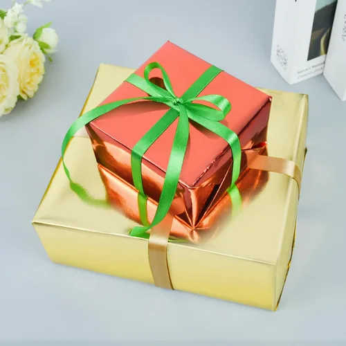 Miniatura 3 de KMER LIFE - Rollo de papel de regalo metálico 17 x 394 pulgadas - Envase de regalo premium para cumpleaños, Navidad, baby shower, San Valentín, Negro
