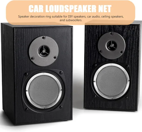 Miniatura 5 de VICASKY Cubierta de parrilla para altavoz de automóvil, red de protección de malla de hierro duradera para fácil instalación, accesorios de audio