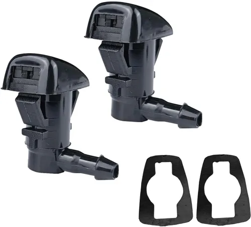 Cheriez - Kit de rociador de limpiaparabrisas delantero con boquillas para limpiaparabrisas delantero, un solo orificio compatible con 2008 Fusion,
