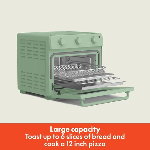 Miniatura 2 de bella Horno tostador Air Fry, 7 opciones de cocción preestablecidas, bandejas con revestimiento EverGood incluidas aptas para lavavajillas, apagado