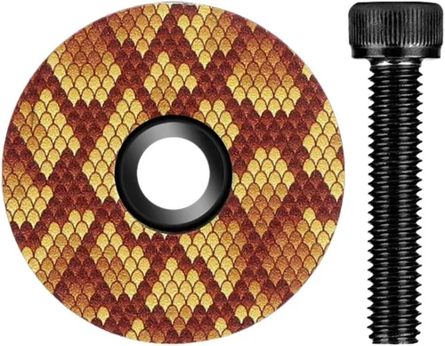 Tapa superior de aleación de aluminio para auriculares con tornillos, tapa frontal para vástago de horquilla