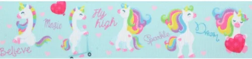 Miniatura 2 de Cinta de grogrén Fun Unicornio de 1.5" 5yd 5yds