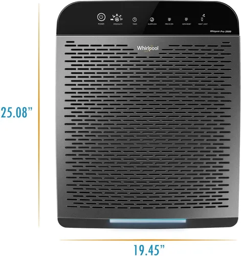 Miniatura 8 de Purificador de aire con filtro HEPA Whirlpool Whispure, WPPRO2000M, 120 volts Pavonado