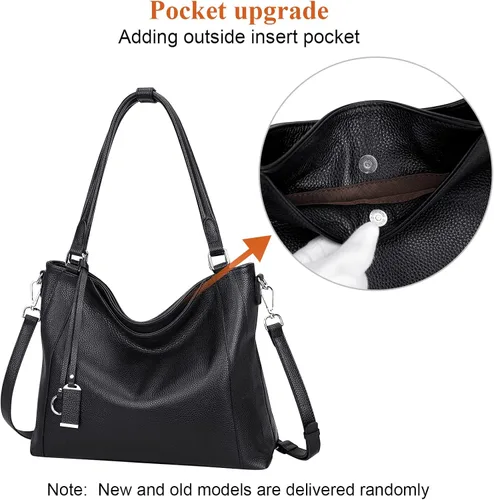 Miniatura 3 de Over Earth Bolsos de cuero suave para mujer, bolso de hombro tipo hobo grande