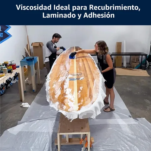 Miniatura 3 de TotalBoat Kit de Resina Epoxi Marina 5:1 para Unión, Fileteado, Recubrimiento y Laminado - Uso para Fibra de Vidrio, Madera, Fibra de Carbono