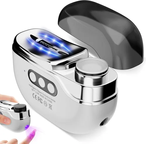 Miniatura 9 de Cortaúñas eléctrico 3 en 1, 2026 mejorado sin dolor automático para uñas gruesas de las manos y los pies, 3 velocidades con LED, pulido