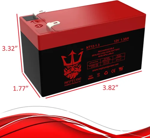 Miniatura 6 de Neptune - Batería SLA de repuesto para Ultratech Power Products original UT1213 12 V 1,3 Ah