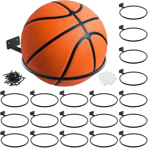Soporte de baloncesto Soporte de pared de fútbol Estante de exhibición de metal universal de bola Soporte para baloncesto Fútbol Voleibol
