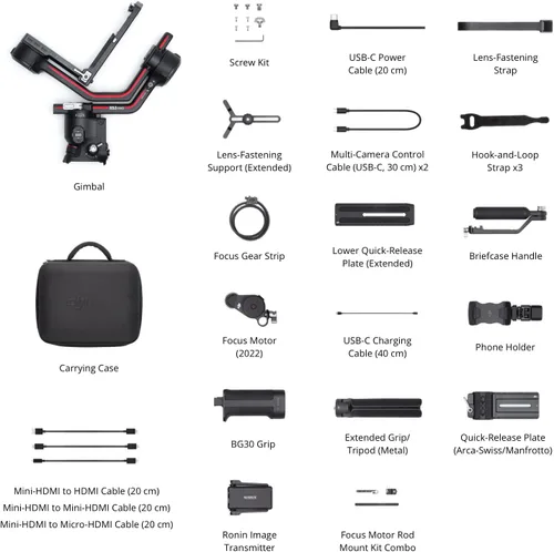 Miniatura 5 de DJI RS 3 Pro Combo, estabilizador cardán de 3 ejes para cámaras DSLR y cine Canon/Sony/Panasonic/Nikon/Fujifilm/BMPCC, bloqueos automatizados