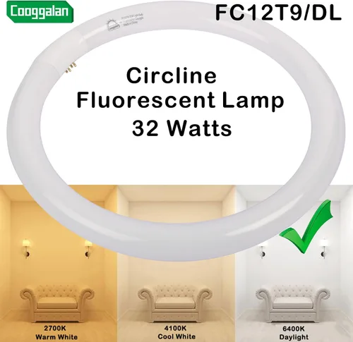 Miniatura 3 de FC12T9/DX - Bombilla circular T9 de 32 W, 12 pulgadas, luz diurna, bombillas circulares fluorescentes redondas FC12 T9 de 32 vatios para cocina