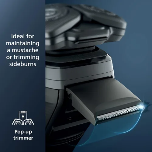 Miniatura 5 de Philips Norelco Shaver 7600, afeitadora eléctrica recargable en seco y húmedo con tecnología SenseIQ, cápsula de limpieza rápida, estuche de viaje