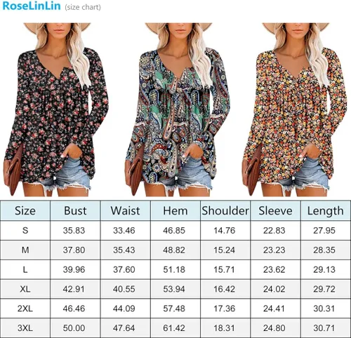 Miniatura 5 de ROSELINLIN - Camisas de manga corta para mujer, ajuste holgado, tops de verano para leggings