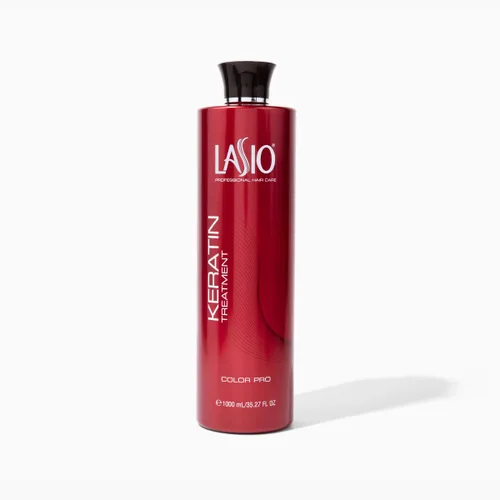 Lasio Tratamiento de queratina Color Pro, sin humos, infundido con aceite de borraja y Vitaplex, protector UV y color, 35.27 onzas líquidas