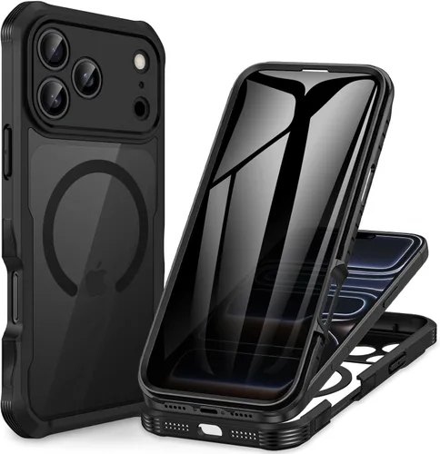 Miniatura 48 de CENHUFO Funda de privacidad para iPhone 11 Pro, funda de cuerpo completo con protector de pantalla de privacidad de vidrio templado 9H integrado