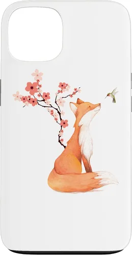 Miniatura 7 de The Cute Fox and Hummingbird Cherry Blossom Flower Present Case for iPhone 17
