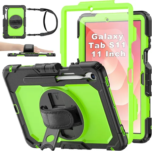 Miniatura 21 de Funda para Samsung Galaxy Tab S8/S7 de 11 pulgadas 5G Funda para Tableta 2022/2020, [con Protector de Pantalla de Vidrio Templado], Soporte