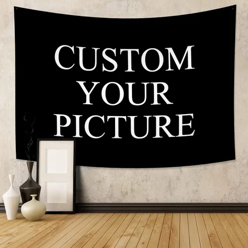 Miniatura 11 de Canessioa Tapiz personalizado para cargar imágenes personalizadas, tapiz personalizado, pancarta, logotipo, diseño de texto, tapiz para colgar