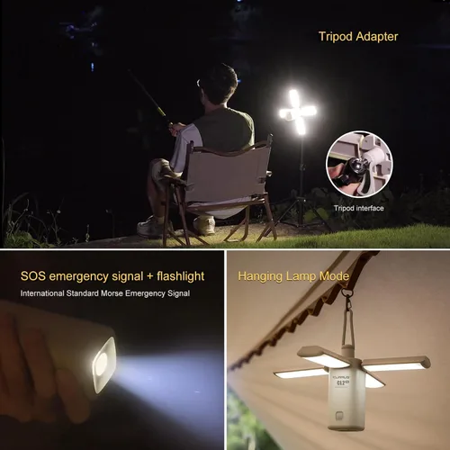 Miniatura 8 de KLARUS CL2 Rechargeable Camping Lantern, 750LM 7 Light Modes Waterproof Foldable Tent Light with Power Supply for Emergency, Camping, Beach, Travel