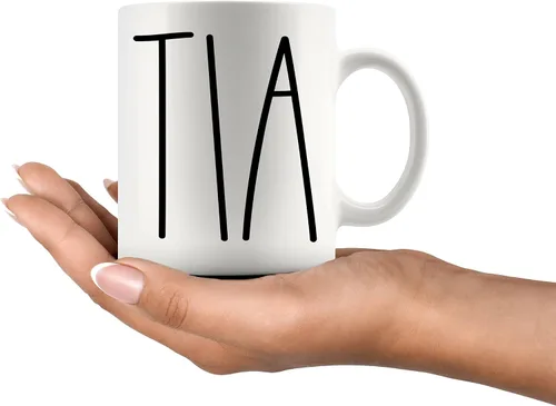 Miniatura 2 de Taza de café Tia, regalos para Navidad, cumpleaños, día de la madre/día del padre, taza de café familiar para Best Tia Ever - 11 onzas