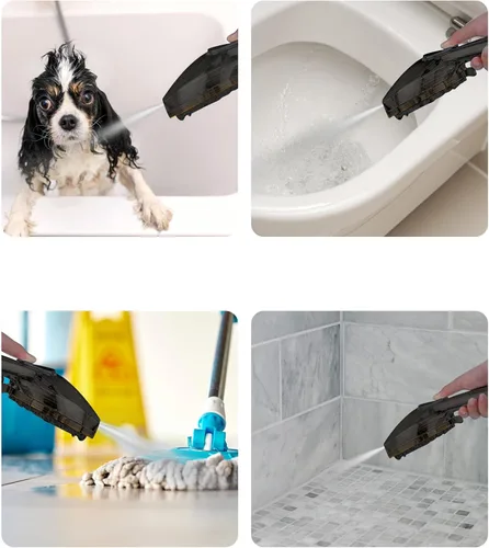 Miniatura 3 de Shower Head With Handheld 7 Settings High Pressure, Built-in Power Wash, 5" High Powerful Hand Held Rain Showerhead with Stainless Steel Hose and