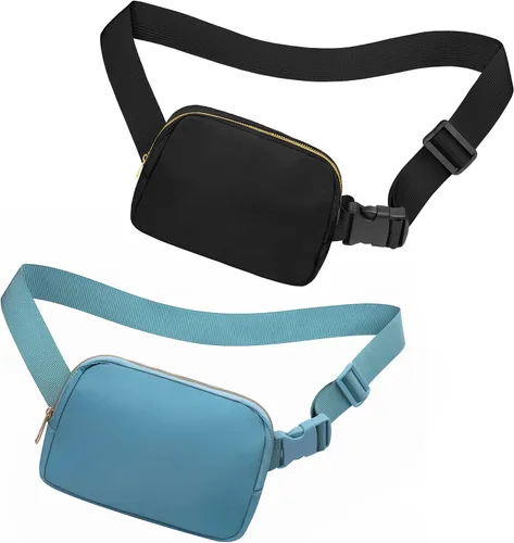 Miniatura 95 de Riñonera cruzada para mujeres y hombres, bolsa para cinturón para senderismo con correa ajustable, riñonera para correr, entrenamiento, deportes