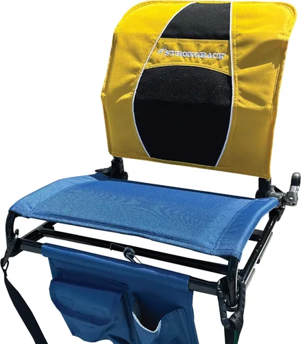 Miniatura 11 de STRONGBACK Lumbar Support Stadium Seat for Bleachers – Ergonomic Chair with Back Support for Adults & All-Day Comfort Negro/Gris