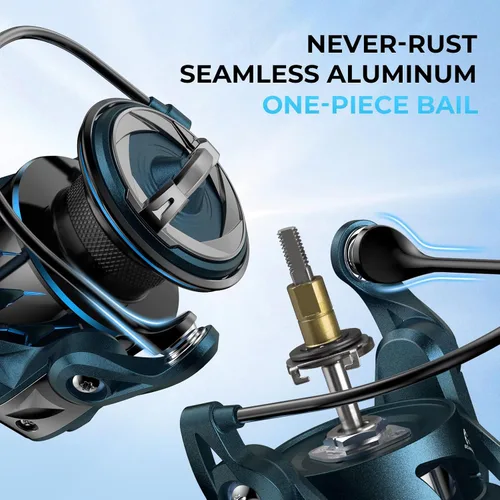 Miniatura 8 de KastKing MegaJaws Elite Spinning Fishing Reel - 6.2:1/5.2:1 Gear Ratio Fishing Reel, 39.5Lbs Max Drag, Ultra Lightweight & Powerful, 10+1 Stainless