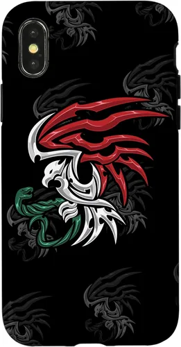 Miniatura 5 de iPhone 13 Bandera de México - Funda estilo tribal del escudo de armas mexicano