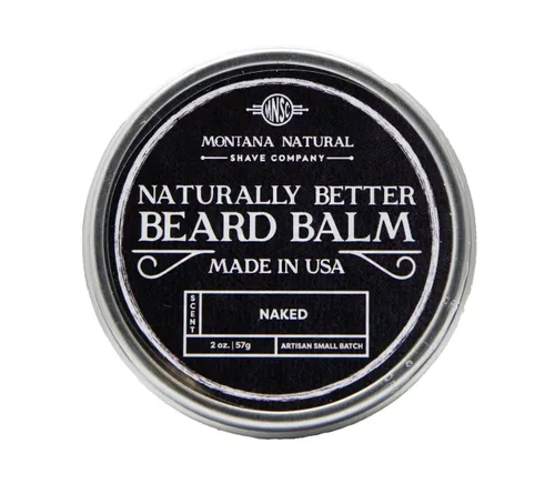 MNSC - Bálsamo para barba sin perfume para una barba naturalmente mejor, cera de abeja totalmente natural y aceites a base de plantas, sin petróleo,