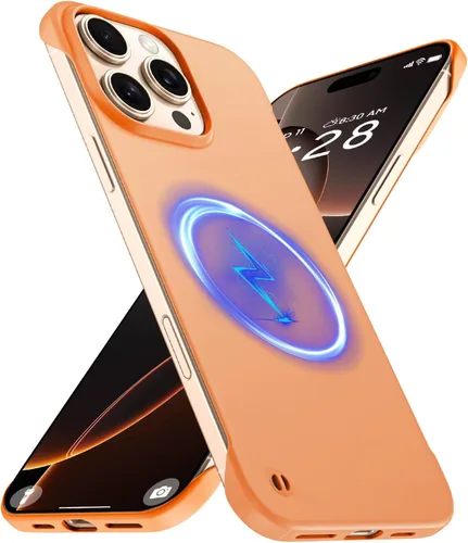 Miniatura 30 de GRECAZO Funda magnética delgada para iPhone 15 Plus de 6.7 pulgadas (2023), ultrafina, ligera, duradera, sin marco, mate, rígida, MagSafe con anillo