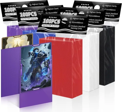 Miniatura 15 de Fundas para Cartas Coleccionables de Ajuste Perfecto, Fundas Mate TCG, Protector de Tarjetas Deportivas Suave para Tarjeta Fotográfica, Fácil