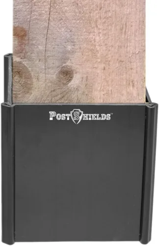 Miniatura 9 de Post Shields Protector de postes de 6 x 6 pulgadas – Se adapta a postes estándar de madera o metal de 5.5 x 5.5 pulgadas – 6 pulgadas de alto