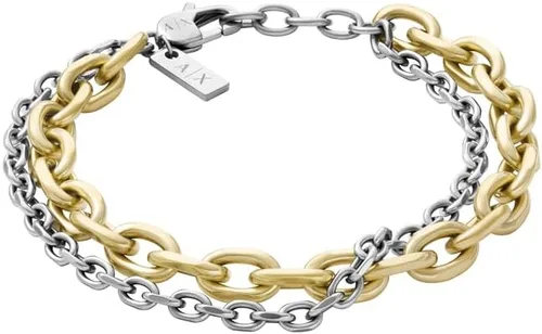 Miniatura 8 de A X Armani Exchange - Pulsera de cadena de acero inoxidable para hombre