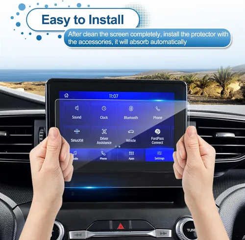 Miniatura 7 de Protector de pantalla Explorer 2020-2023 2024 para Ford Explorer (Base/XLT/ST-Line/Limited/Timberline) Pantalla táctil de 8 pulgadas, vidrio Vidrio