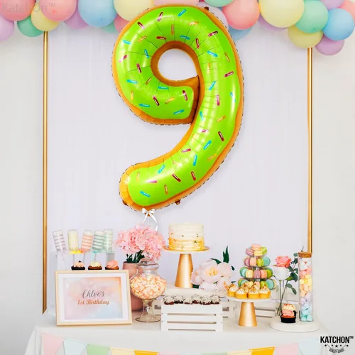 Miniatura 323 de KatchOn, Globo grande azul número 2 de 40 pulgadas Decoraciones de cumpleaños de Baby Shark para niño de 2 años Globo azul número 2 Globo