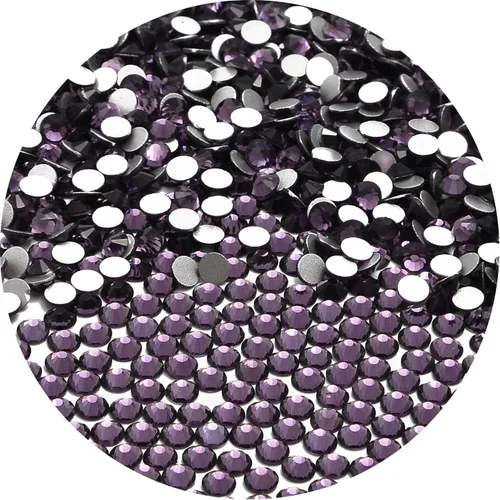 Miniatura 46 de NCB 288 diamantes de imitación de cristal redondos para arte de uñas, con parte trasera plana, para hacer accesorios de bricolaje, zapatos, ropa