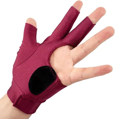 Miniatura 7 de Collapsar Guantes de billar con 3 dedos abiertos para billar de billar Carom Cue Sport – Se adapta a la mano izquierda en diferentes tamaños