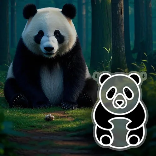 Miniatura 6 de YuanDian Letrero de neón de panda, luces de neón de animales para dormitorio, sala de estar, decoración de pared, regalos de fiesta de cumpleaños