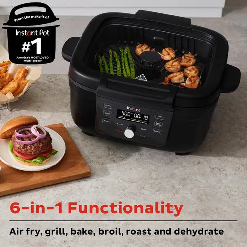 Miniatura 2 de Instant Pot Freidora de aire 6 en 1 y parrilla interior con horneado, recalentamiento y deshidratación, de los fabricantes de olla instantánea