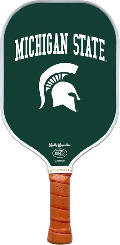 Miniatura 64 de Raqueta de pickleball colegial oficialmente licenciada - Raqueta aprobada por la Asociación de Pickleball de EE. UU. - Núcleo de nido de abeja Texas